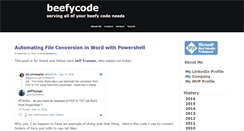 Desktop Screenshot of beefycode.com